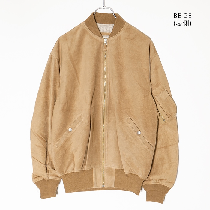 □(innat08-l01) /INNAT(インアット) /SUEDE BOMBER JACKET(スウェード