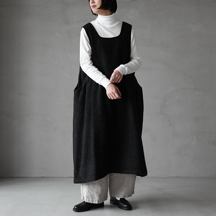 13235114) Vlas Blomme (ヴラスブラム) /Wool Linen Soft Tweed one