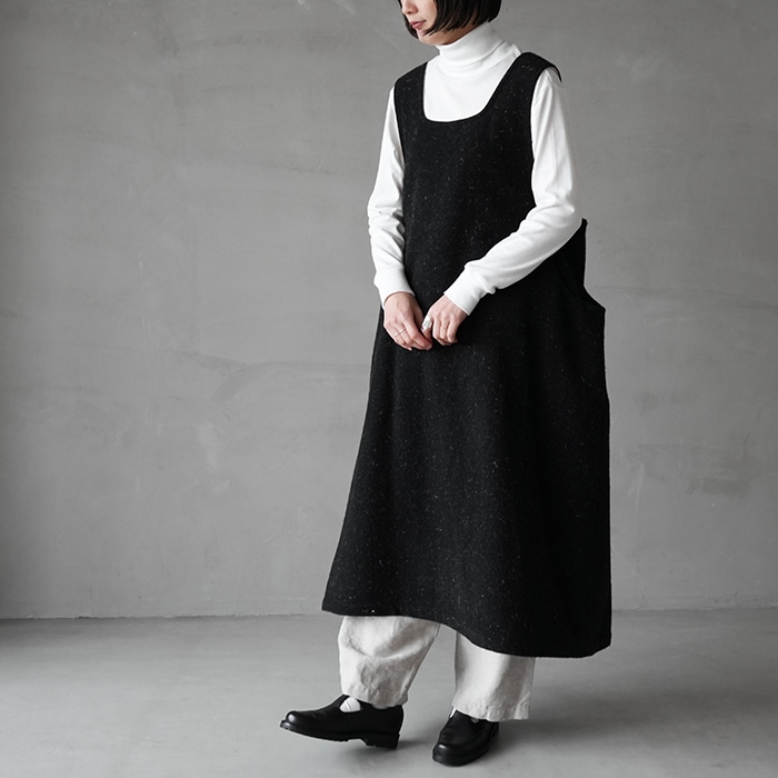13235114) Vlas Blomme (ヴラスブラム) /Wool Linen Soft Tweed one