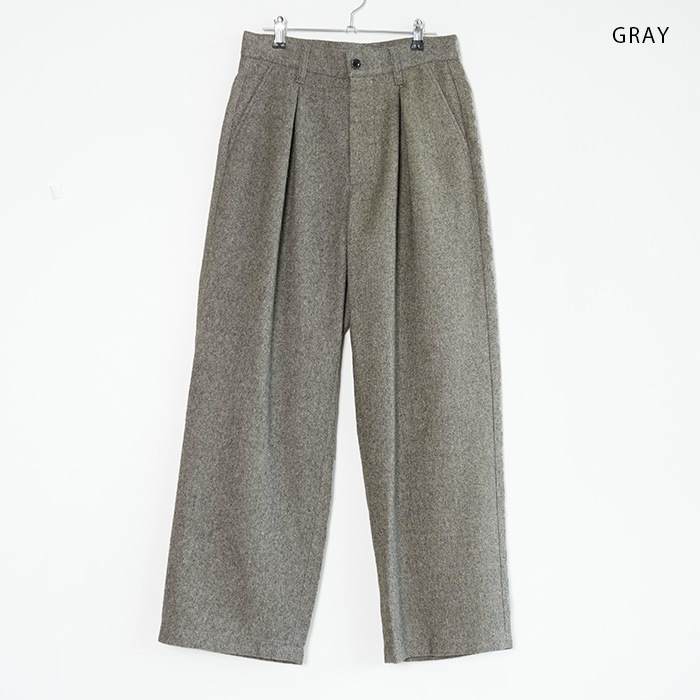 40%OFF】(syt-25aw-p03) SAYATOMO(サヤトモ) / 2-Tack Wide Trousers(2