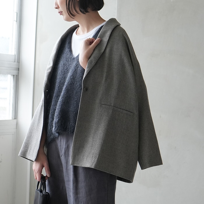 e223t152) / evam eva (エヴァムエヴァ) / wool jacket (ウール