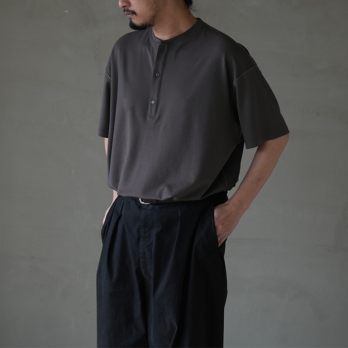 30%OFF】(ys-24ss-93)YOKOSAKAMOTO(ヨーコサカモト) /HENLEY NECK T