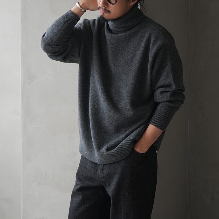 ys-24aw-99) YOKOSAKAMOTO(ヨーコサカモト) /HIGH NECK KNIT