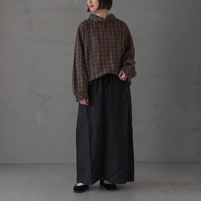 30%OFF】(13137103) Vlas Blomme (ヴラスブラム) /Linen Check プル