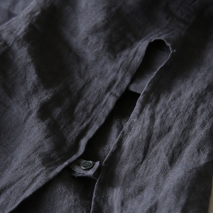Vlas Blomme ヴラス ブラム リネン カフタン ロング シャツ Washed Light Linen カフタンロングシャツ | ITEM | Vlas blomme