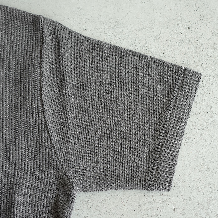 新品　BATONER バトナー　ショートスリーブサマーニットポロシャツ　グレー BATONER＞ OX SUMMER KNIT POLO S/S /ショートスリーブ サマー