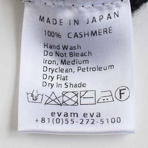v002g043) / evam eva(エヴァムエヴァ) / cashmere seamless gloves