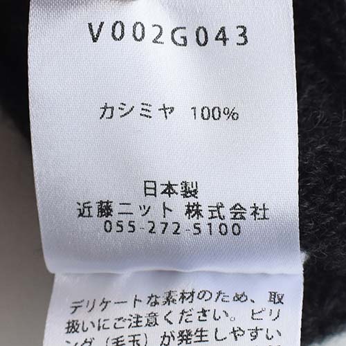 v002g043) / evam eva(エヴァムエヴァ) / cashmere seamless