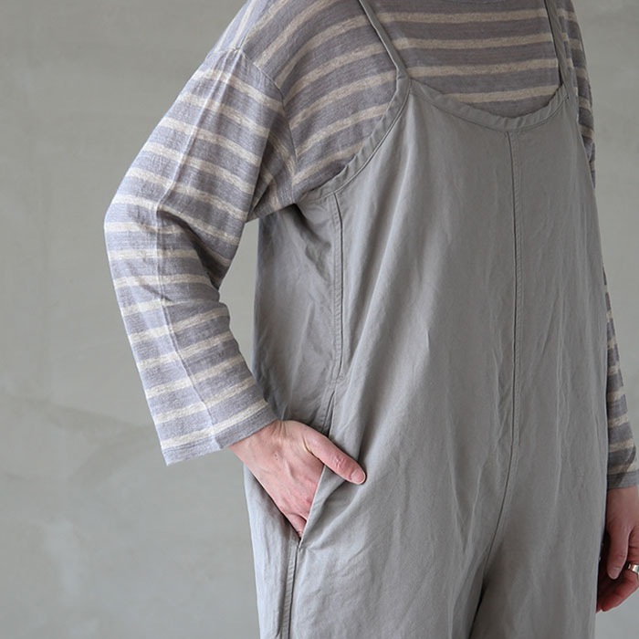 Vlas Blomme Work Linen Cotton サロペット vlas blomme Work linen cotton サロペット - poooL (online shop)