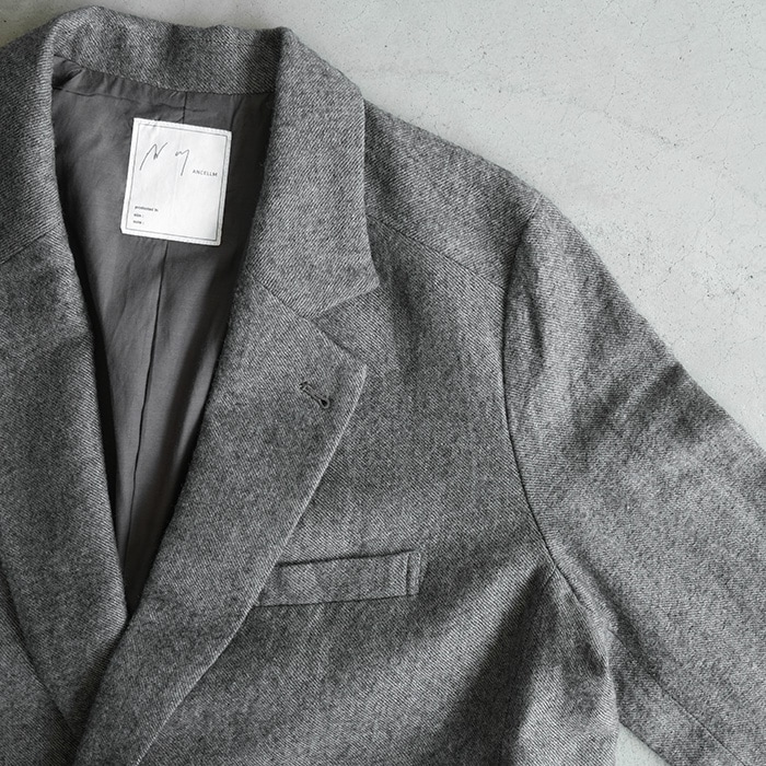 anc-jk54) / ANCELLM (アンセルム) / SEMI-DOUBLE TAILORED JACKET