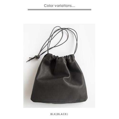 M090） / MORMYRUS (モルミルス) / WOODY別注 巾着型レザーバッグ