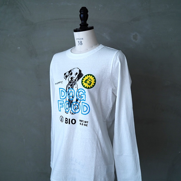 オールドマンズテーラー DOG FOOD L/T SHIRT ロンT 長袖 白 オールドマンズテーラー DOG FOOD L/T SHIRT ロンT 長袖 白