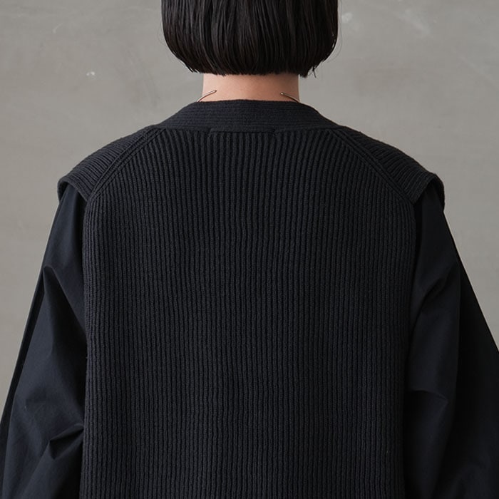 ◎☆（e243k151) / evam eva(エヴァムエヴァ) /wool aze vest