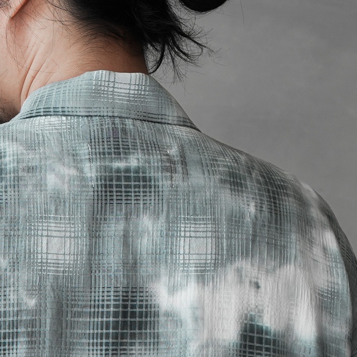 ents. Linen Ombre check shirt