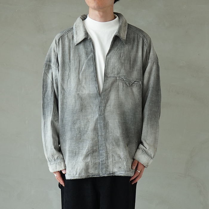 anc-sh71-a) / ANCELLM (アンセルム) / AGING CHAMBRAY LONG