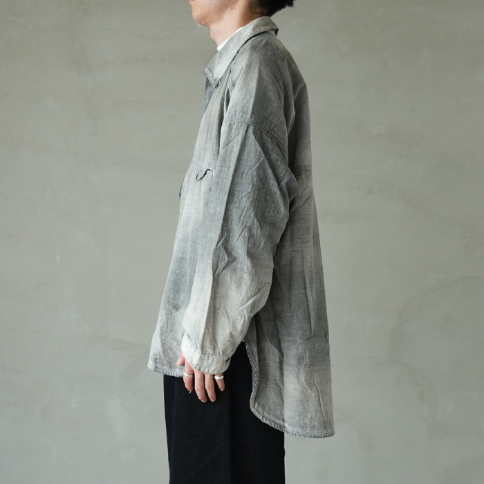 anc-sh71-a) / ANCELLM (アンセルム) / AGING CHAMBRAY LONG