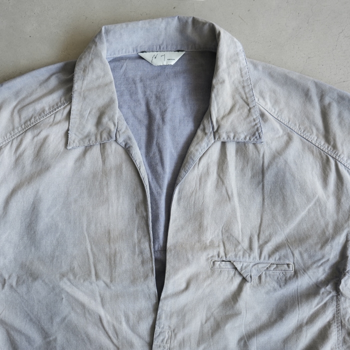 □(anc-sh71-a) / ANCELLM (アンセルム) / AGING CHAMBRAY LONG SHIRT