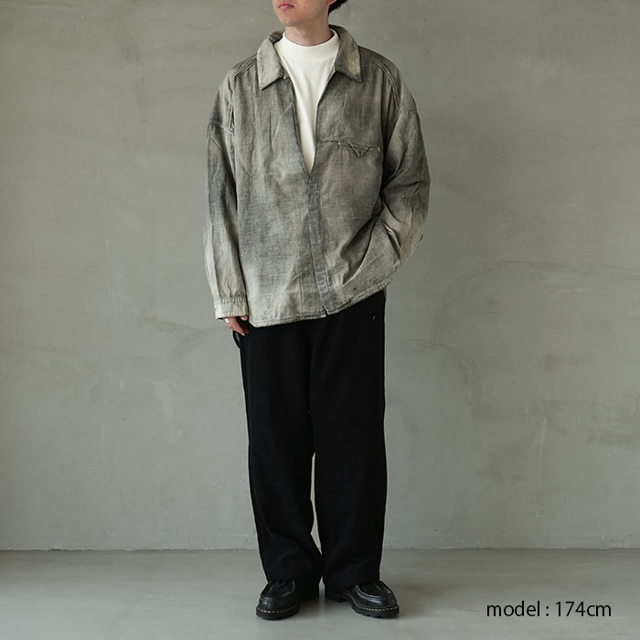 anc-sh71-a) / ANCELLM (アンセルム) / AGING CHAMBRAY LONG