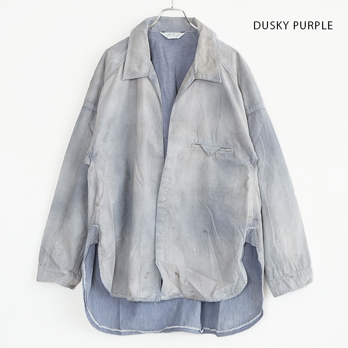 □(anc-sh71-a) / ANCELLM (アンセルム) / AGING CHAMBRAY LONG SHIRT