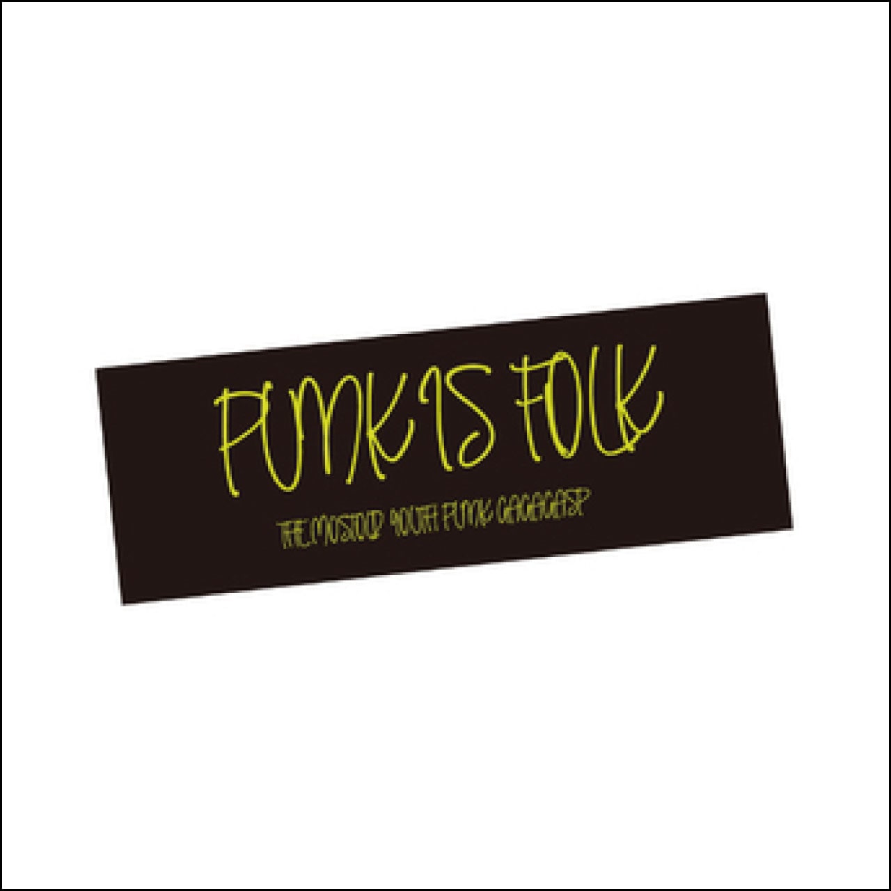 「PUNK IS FOLK」フェイスタオル