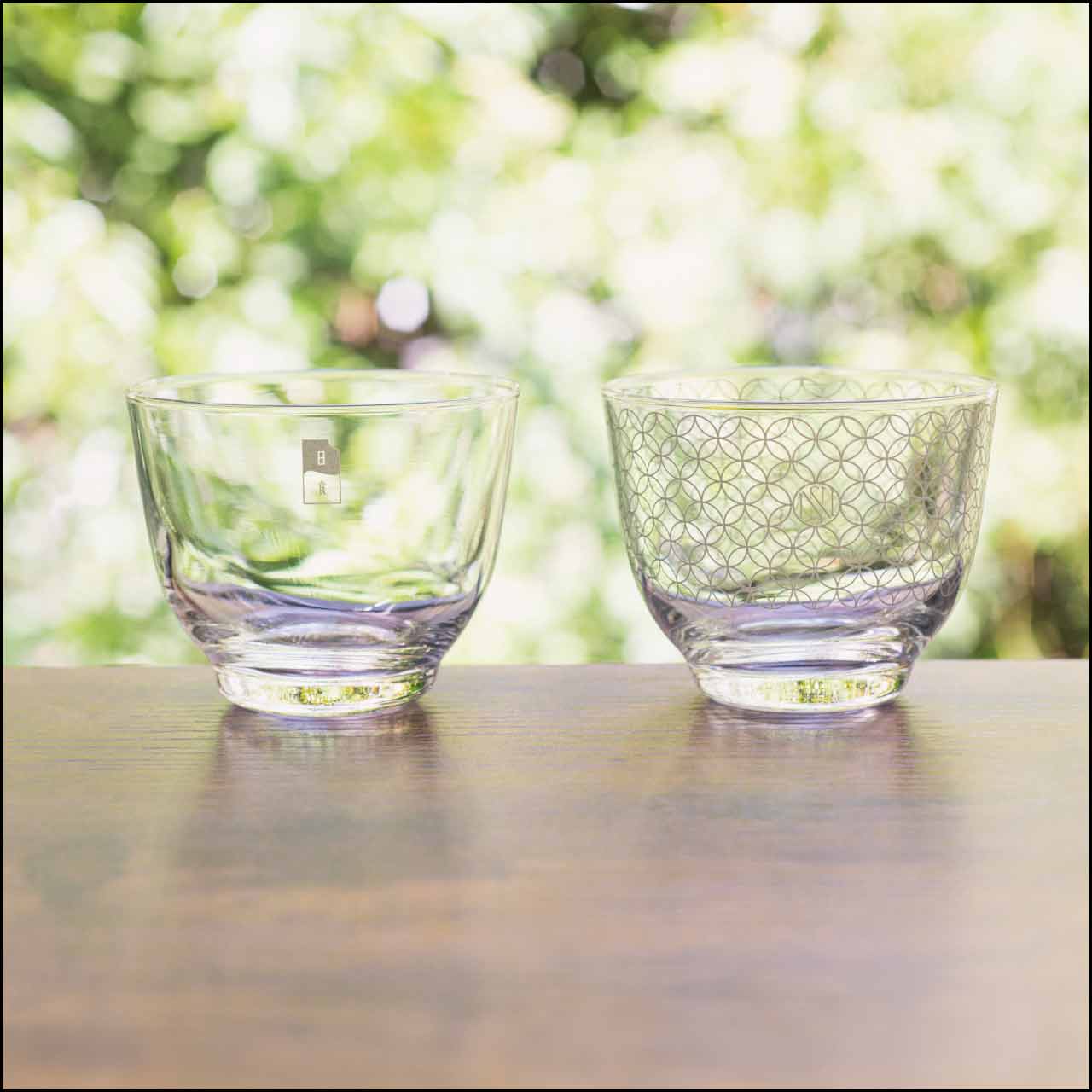 日食ロゴ冷茶グラスセット