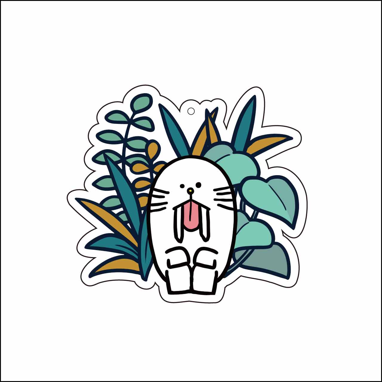 きばおアクリルキーホルダー（緑）