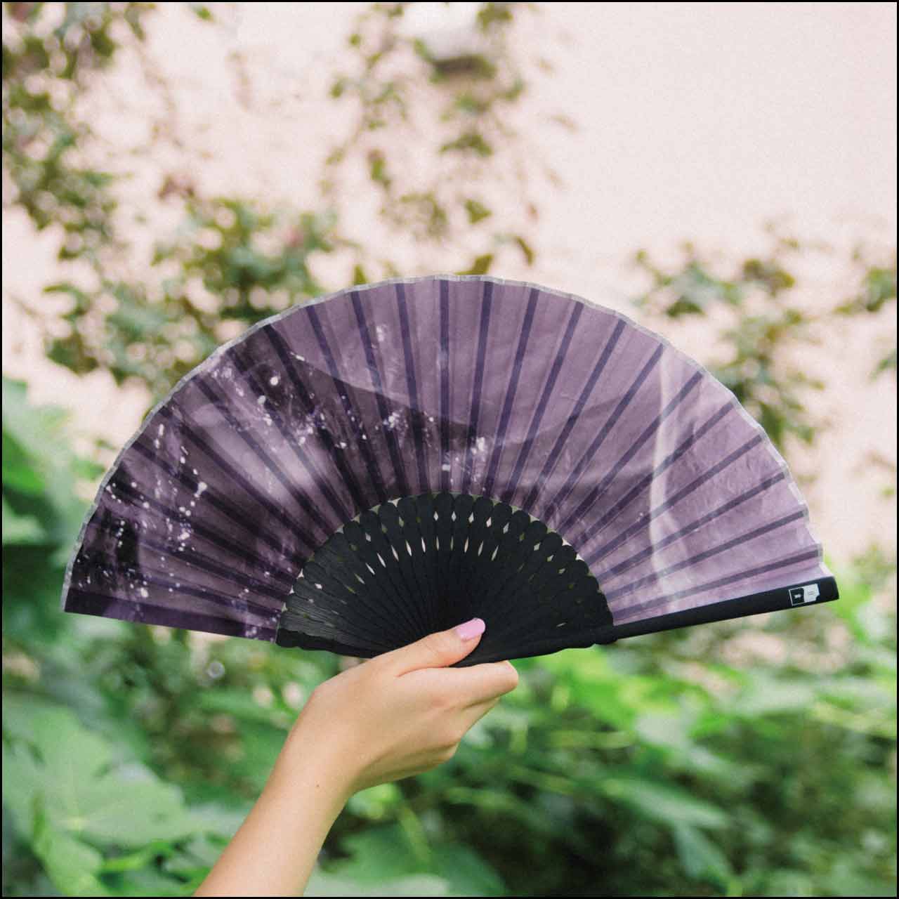 「煙と水晶」デザイン扇子