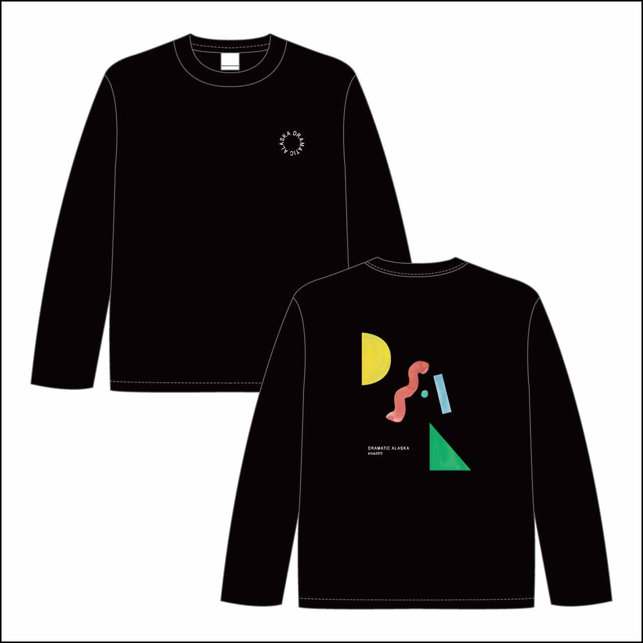 人間合格ロングスリーブTシャツ