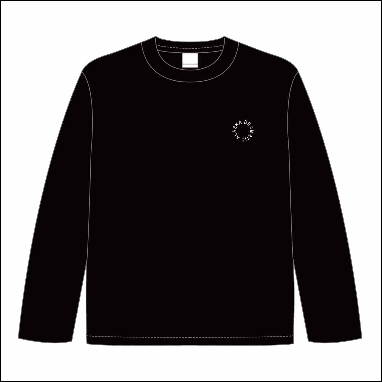 人間合格ロングスリーブTシャツ