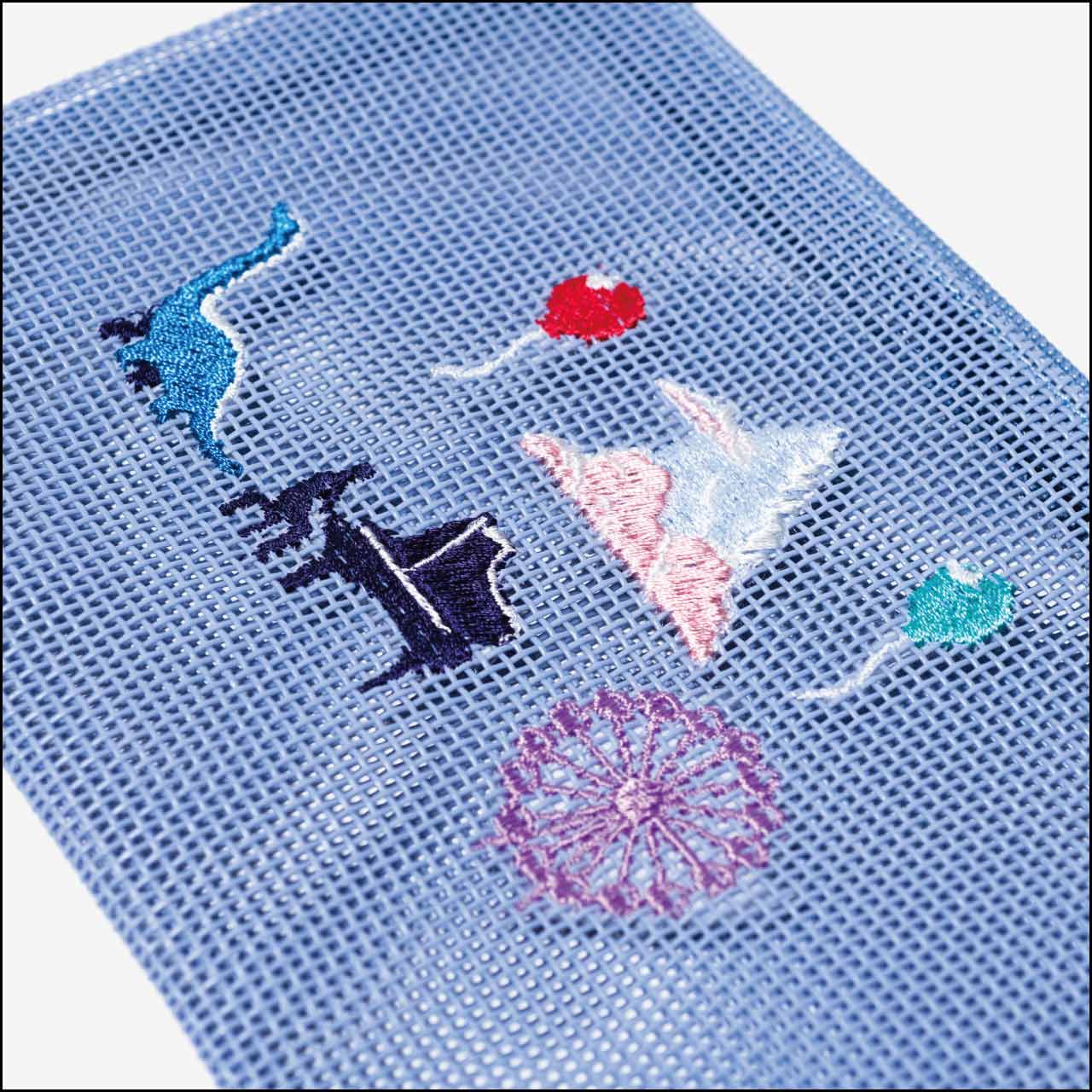 大日食観測会刺繍メッシュポーチ