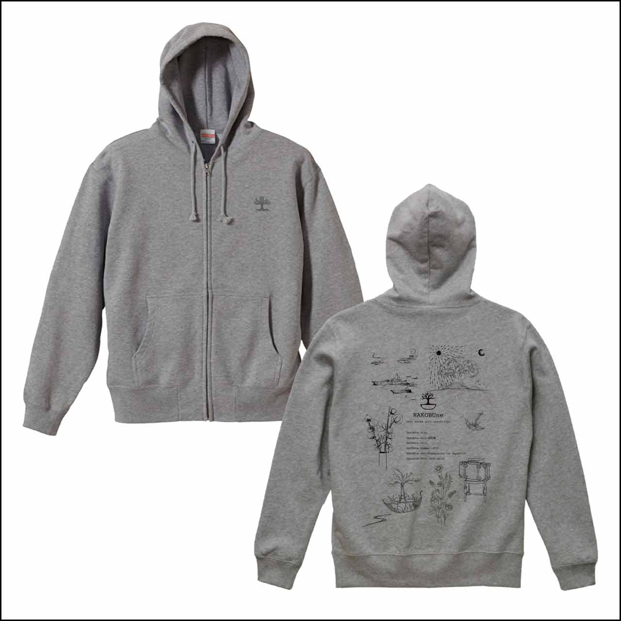 YUKIAKIURA HAKOBUne ジップパーカー