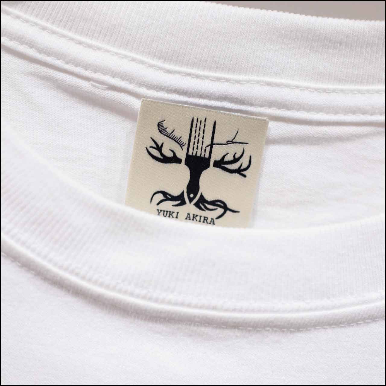 魚の僕には春の水流 刺繍ロングTシャツ