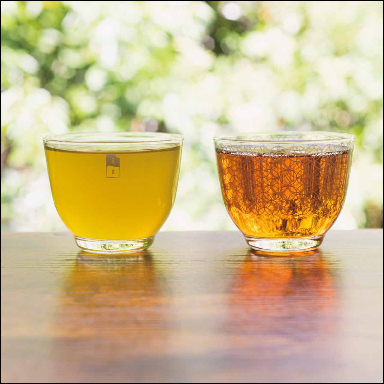 日食ロゴ冷茶グラスセット