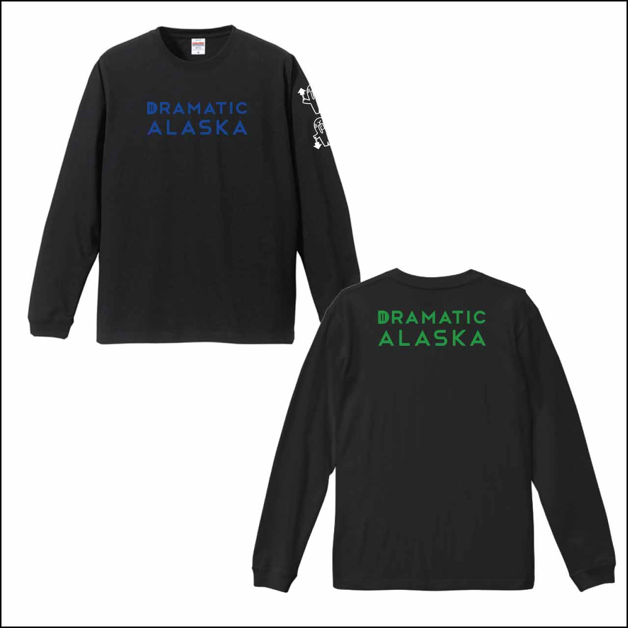 ヒジ＆カタ両面ロゴロンT