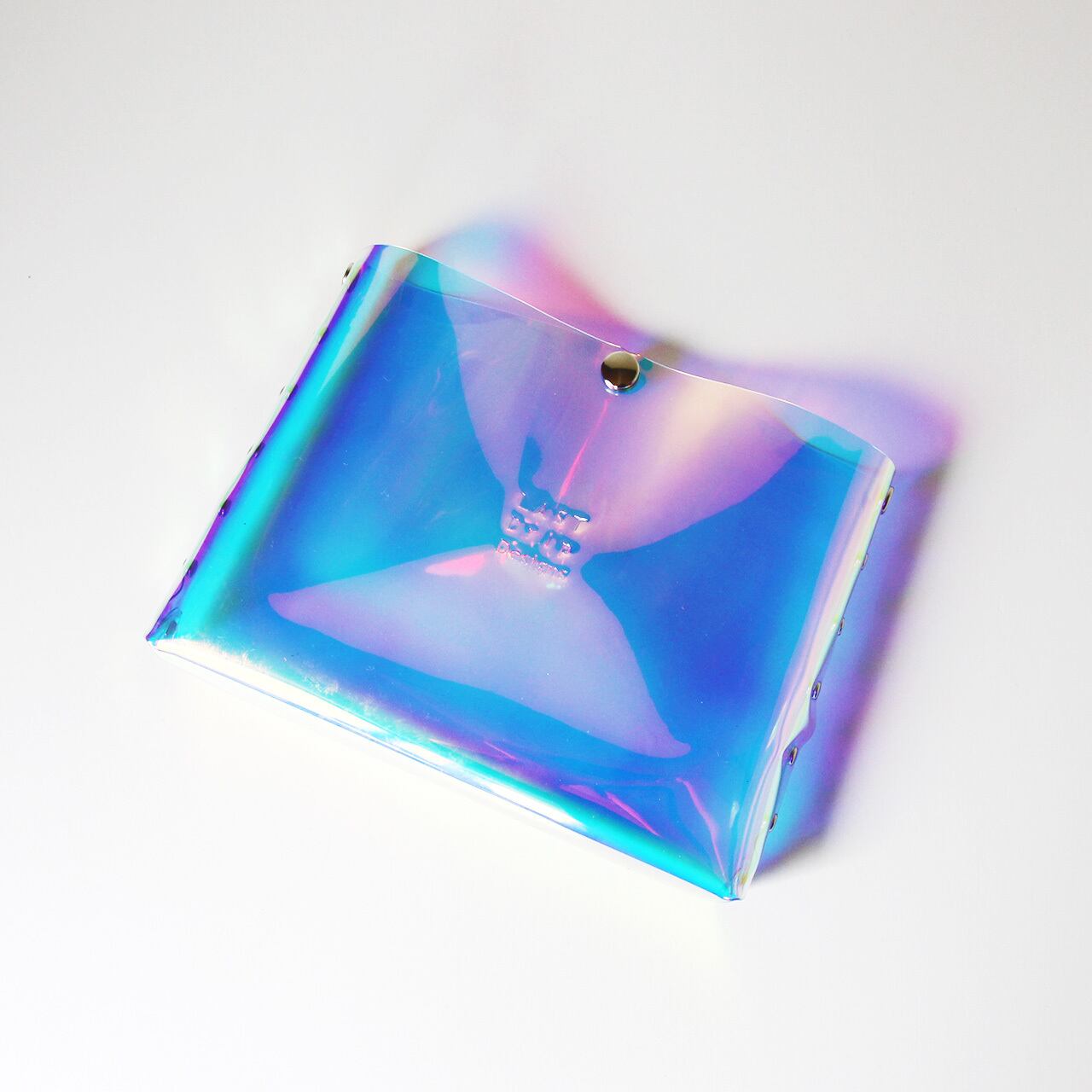 【 オーロラ ドキュメントケース A6サイズ 】 バッグインバッグ / ポーチ ・ 虹色 防水 ビニール PVC | フェス アウトドア レジャー おすすめ acp pst