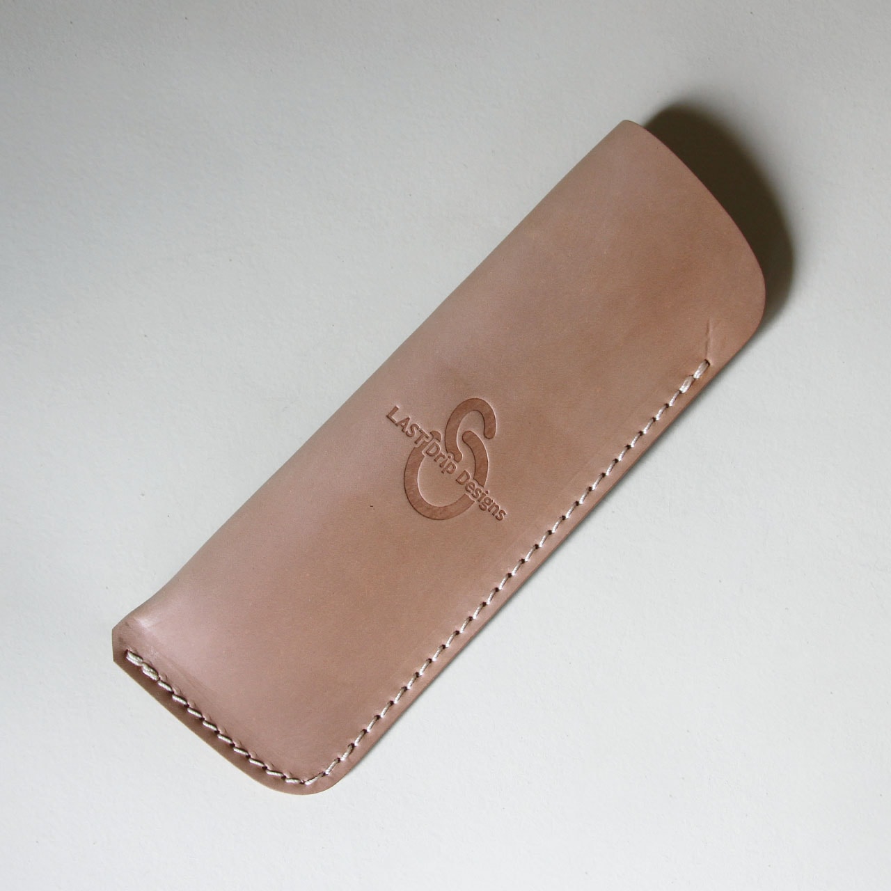 【 完売 次回無し 本ヌメ革 デットストック 馬革 ペンケース 2本用 1点物 】 限定品 1枚革 ペンスリーブ ／ 筆箱 ・ コードバン cordovan 本革 ｜ 経年変化 おすすめ nfl pst 003