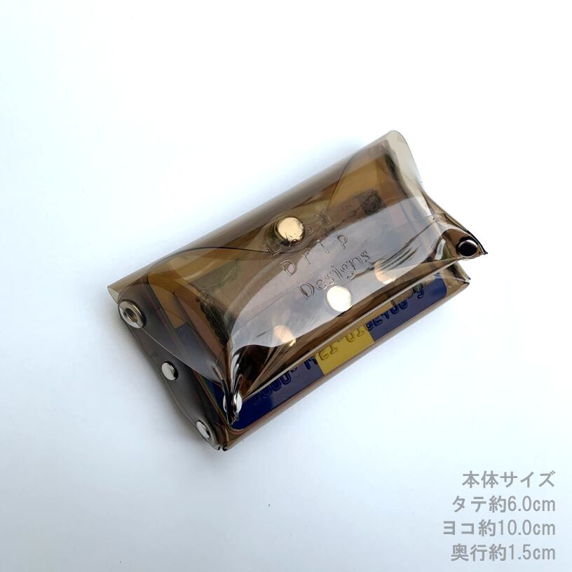 【 オーロラ ミニ財布 】 蓋がトレイになる メッセンジャー コンパクト財布 ／ クリア財布 ・ 虹色 防水 ビニール PVC ｜ フェス アウトドア レジャー おすすめ acp pst