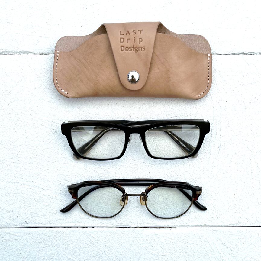 Re:See べっ甲柄 メガネ レザーケース付き Re:See べっ甲柄 メガネ レザーケース付き - メルカリ