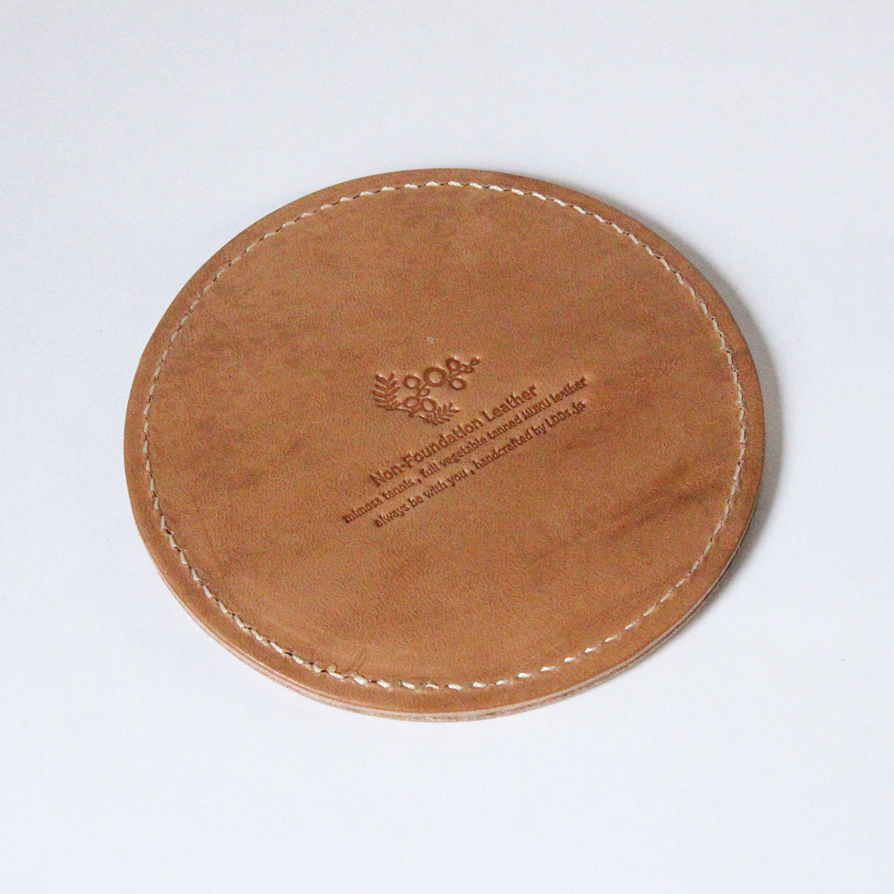 本ヌメ革 牛革 コースター 正円形 】 レザーコースター 本ヌメ革 牛革 コースター 正円形 】 レザーコースター
