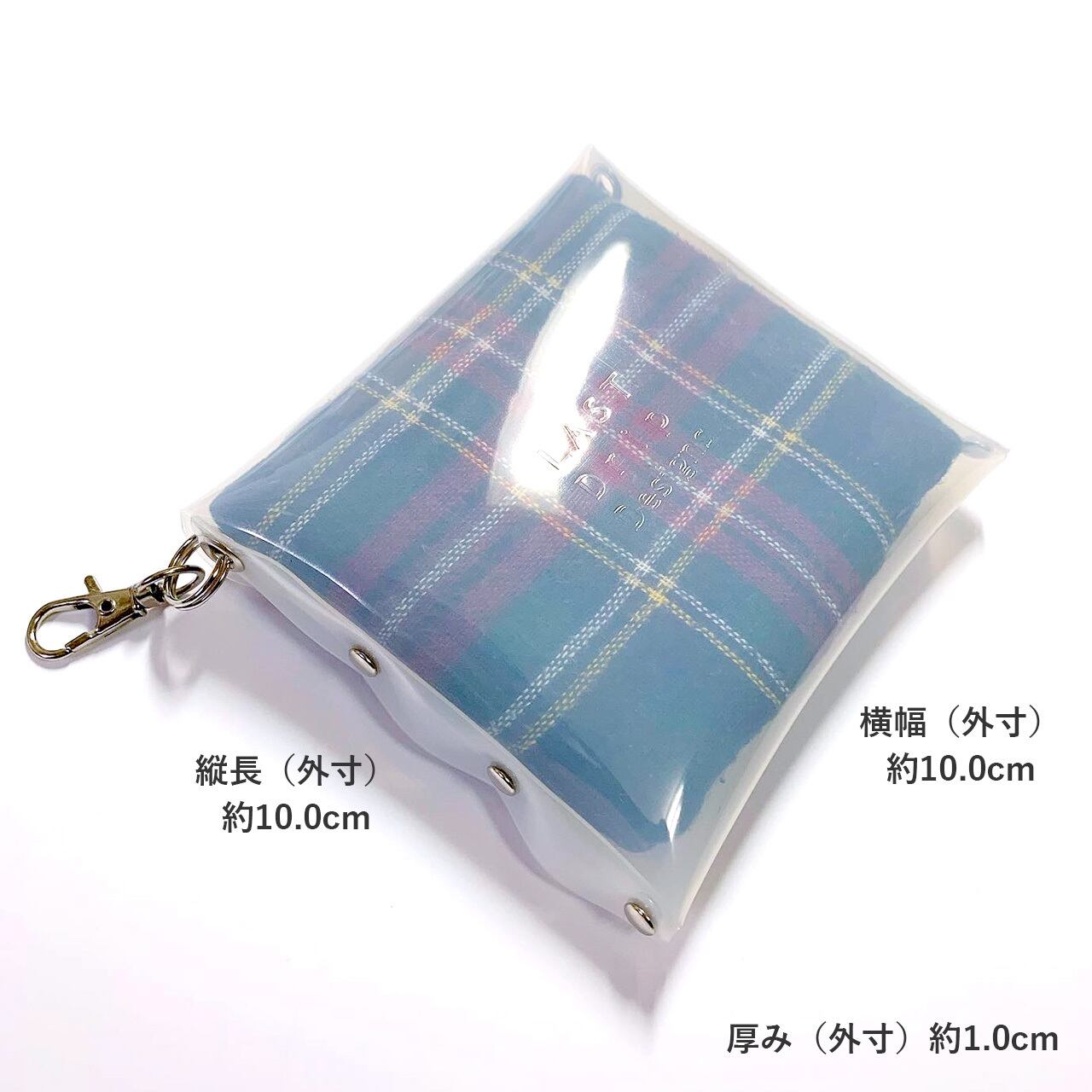 【 オーロラポーチ 】 ハンカチポーチ ／ マルチに使える クリアケース クリアポーチ ・ 虹色 クリア 防水 ビニール PVC ｜ フェス アウトドア レジャー おすすめ acp pst
