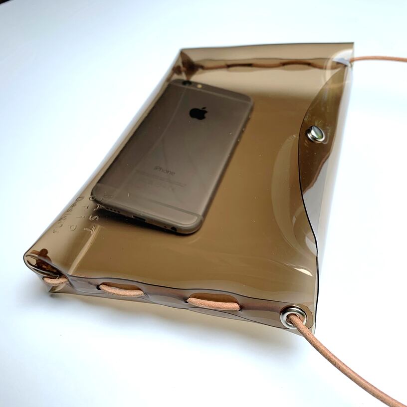 全11色 透明 横型 スマホショルダー 】 スマホポシェット