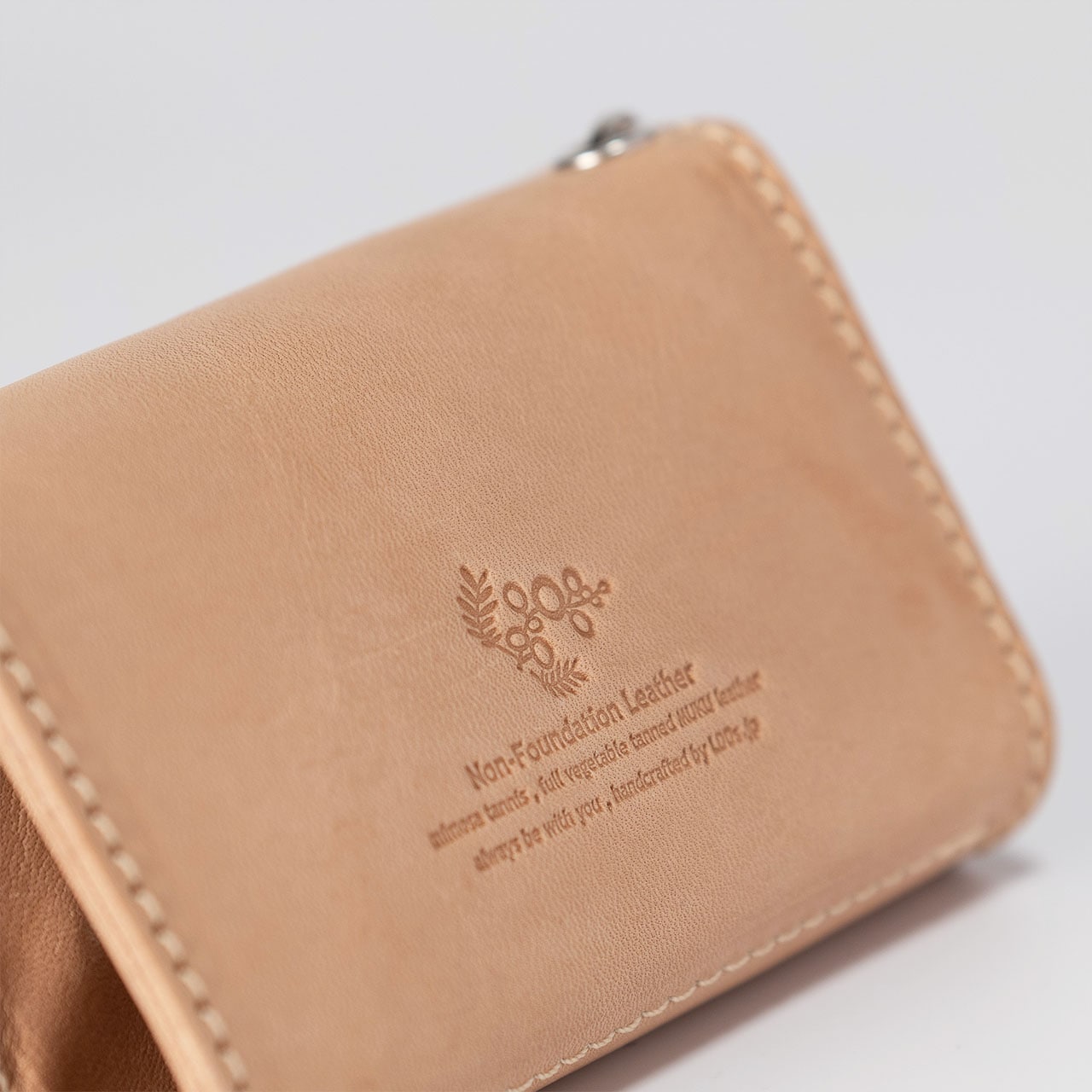 本ヌメ革 牛革 ウォレットキーケース 小銭入れつき 】 カード＆お札も