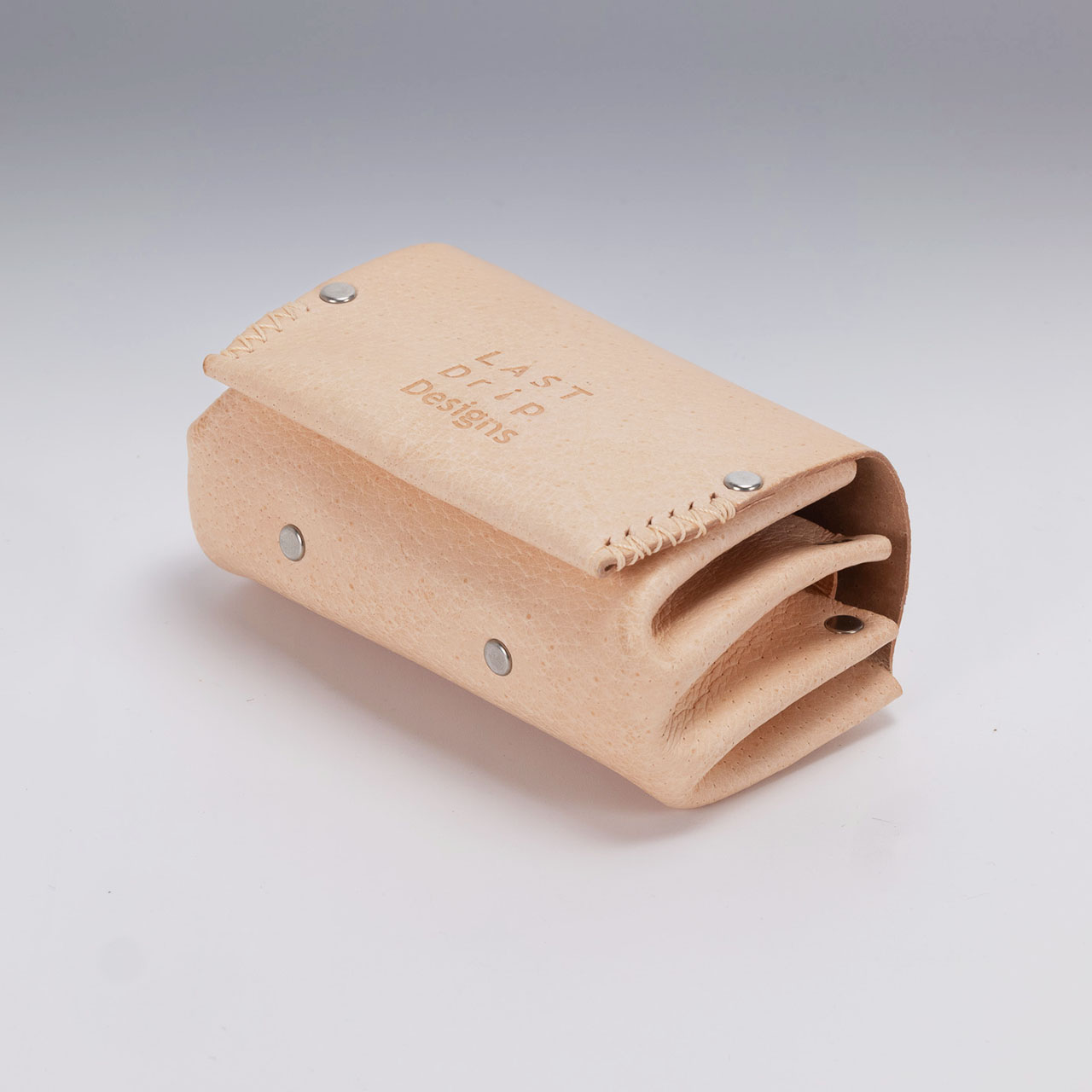 本ヌメ革 豚革 お札が折れない アコーディオンミニ財布