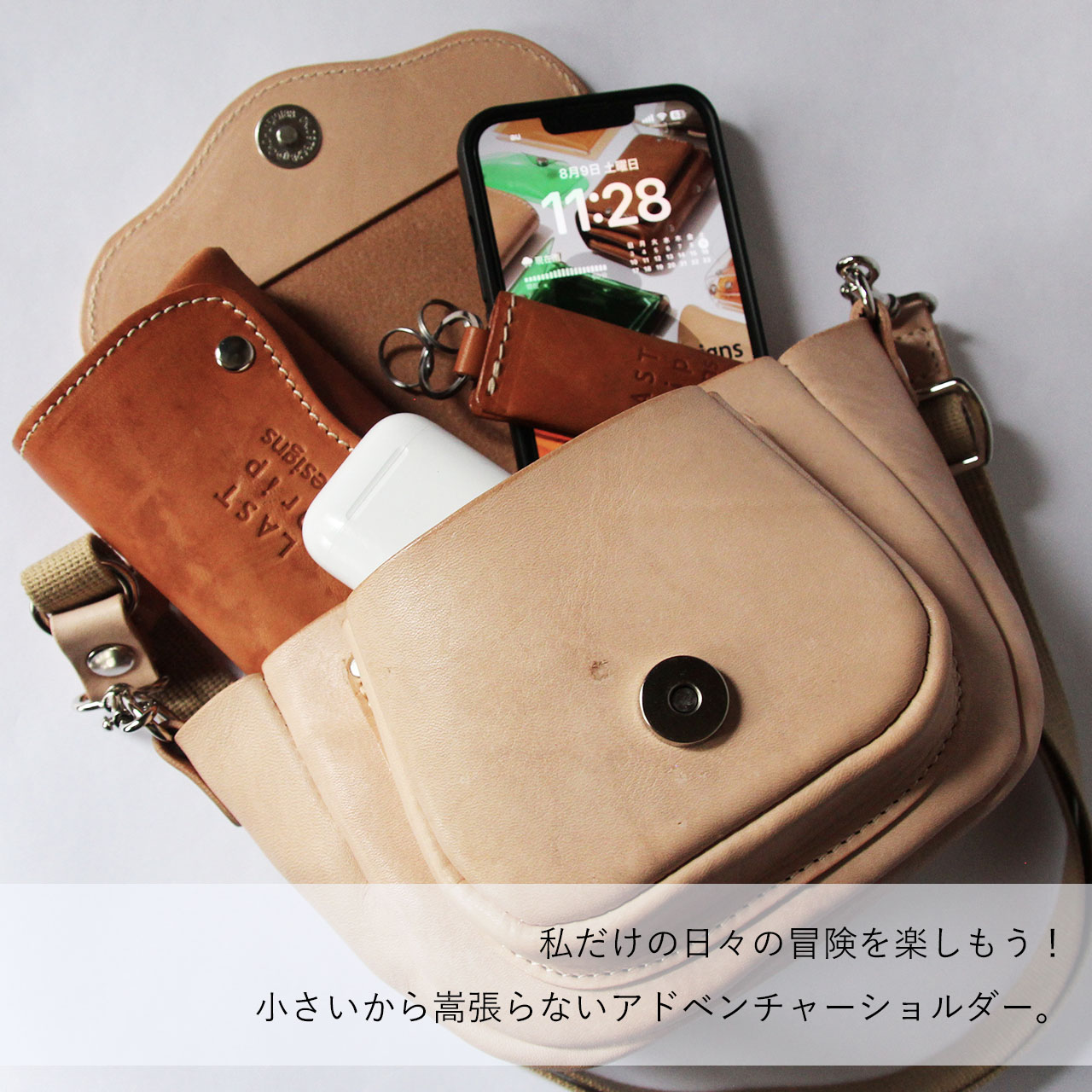 メイドインUSA サンフランシスコ製 ヌメ革 旅行バック NOTRE FAVORI（ノートルファボリ） メンズ ボストンバッグ 大きめ 旅行