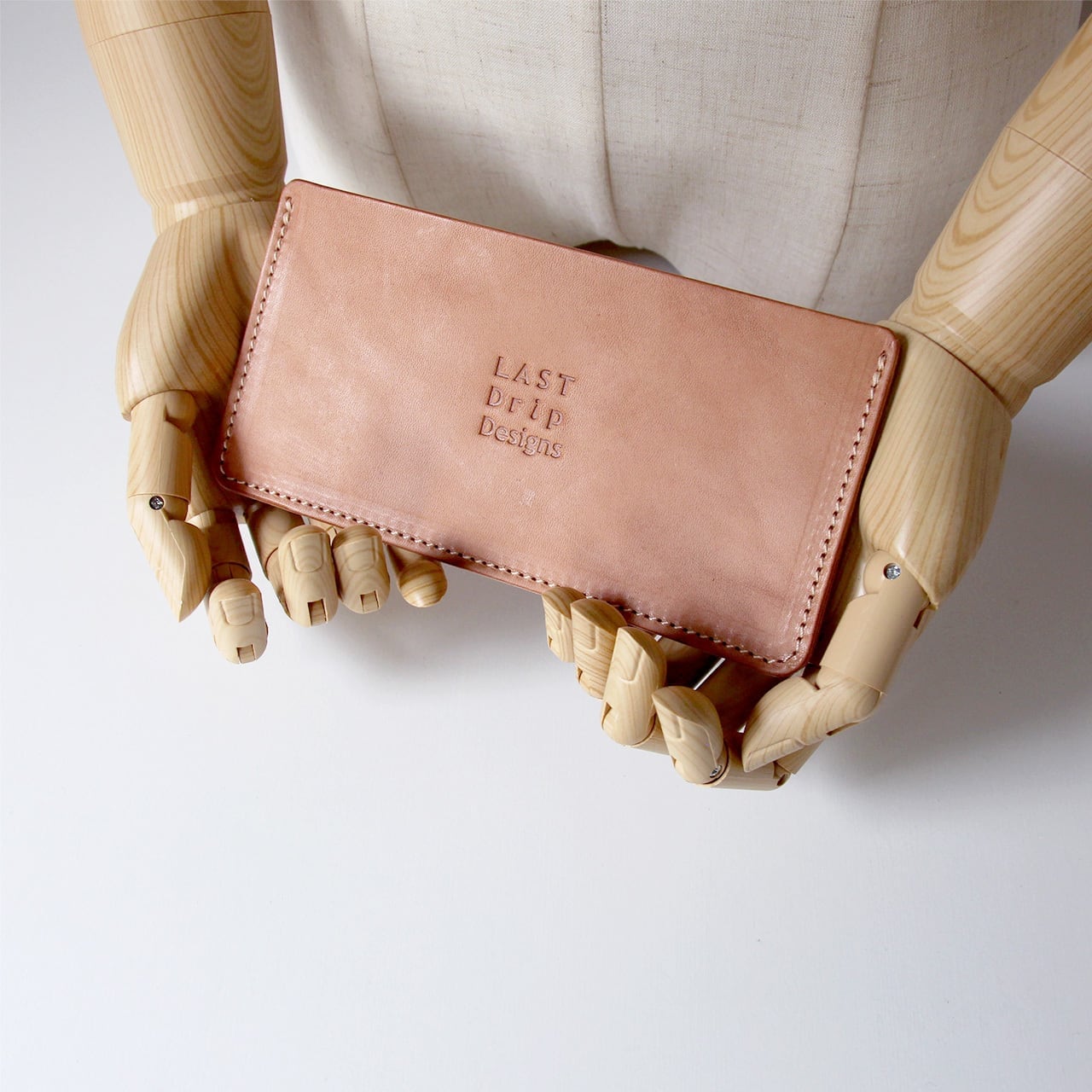 本ヌメ革 牛革 シンプル 長札入れ 】 カスタマイズできる スリム 長