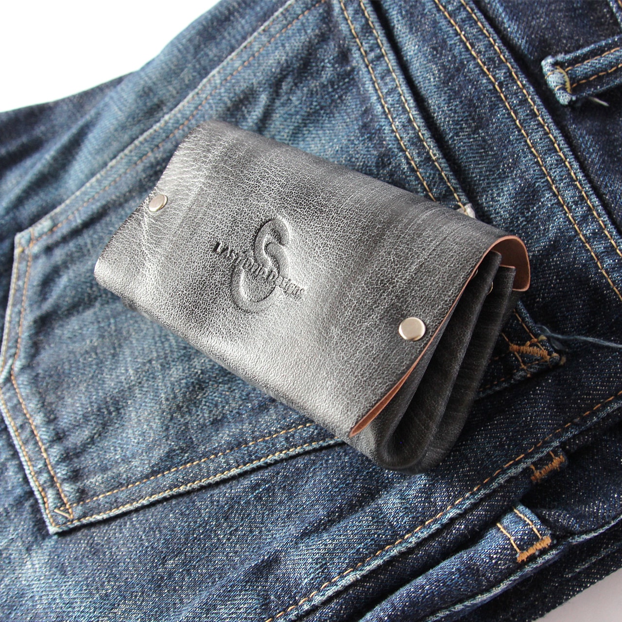 【 ブライドルレザー ミニ財布 】 お札を折らない アコーディオン財布 ( サイドステッチなし) / お札が折れない財布 蛇腹財布 革財布 ・ Bridle Leather 蝋引き革 | 経年変化 おすすめ nfl hnd