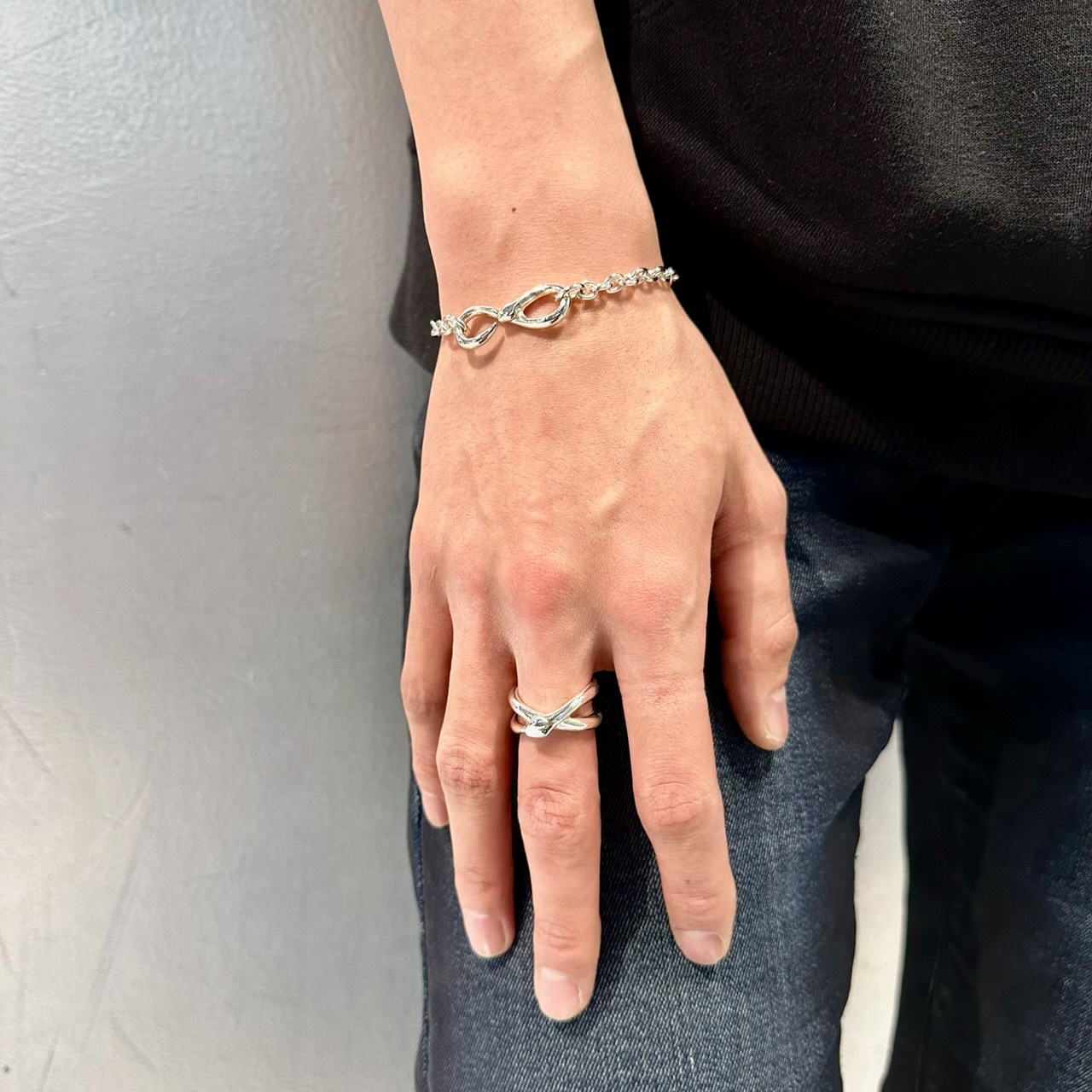 スネークインフィニティフリーリング/ラージ 《BDSR-020-2F》の写真