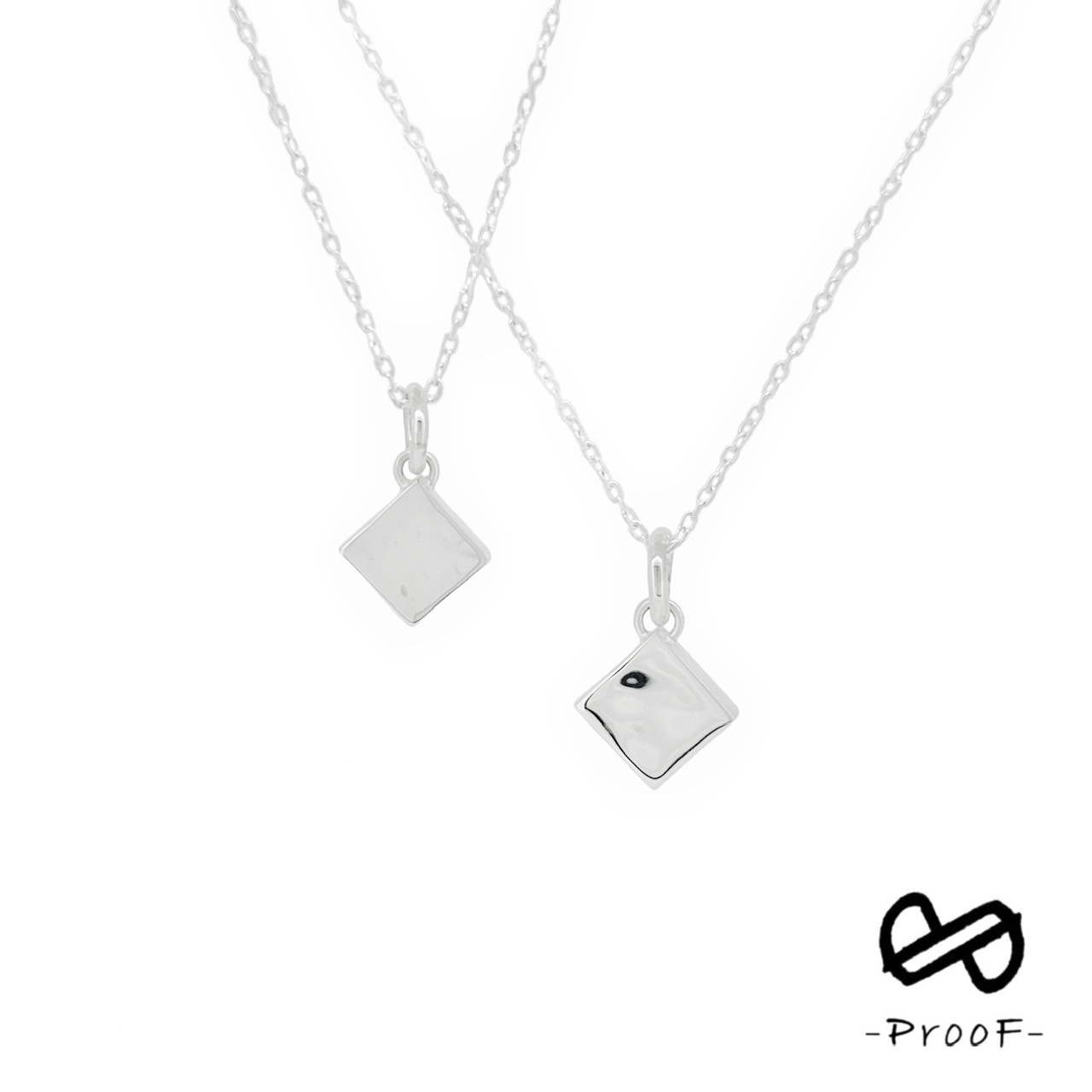 スクエアサーフェスネックレス《PP-003/DM,PP-004/DM》の写真
