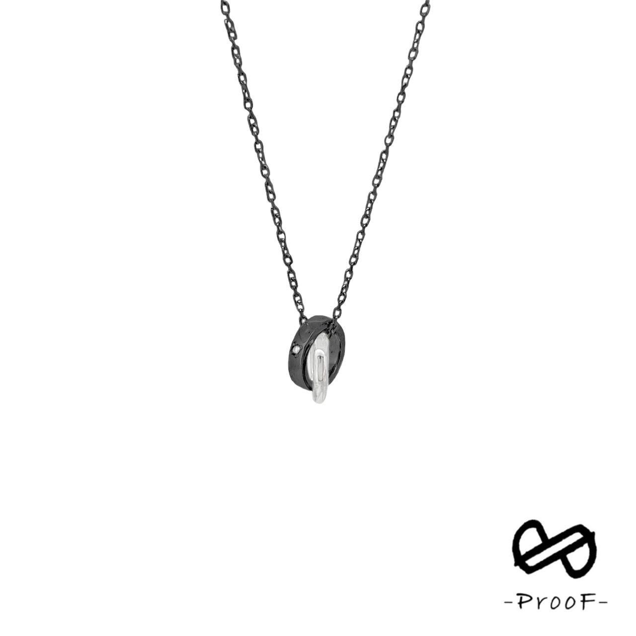 ウォーターサーフェスダブルリングネックレス《PP-037/DM,PP-038/DM》の写真