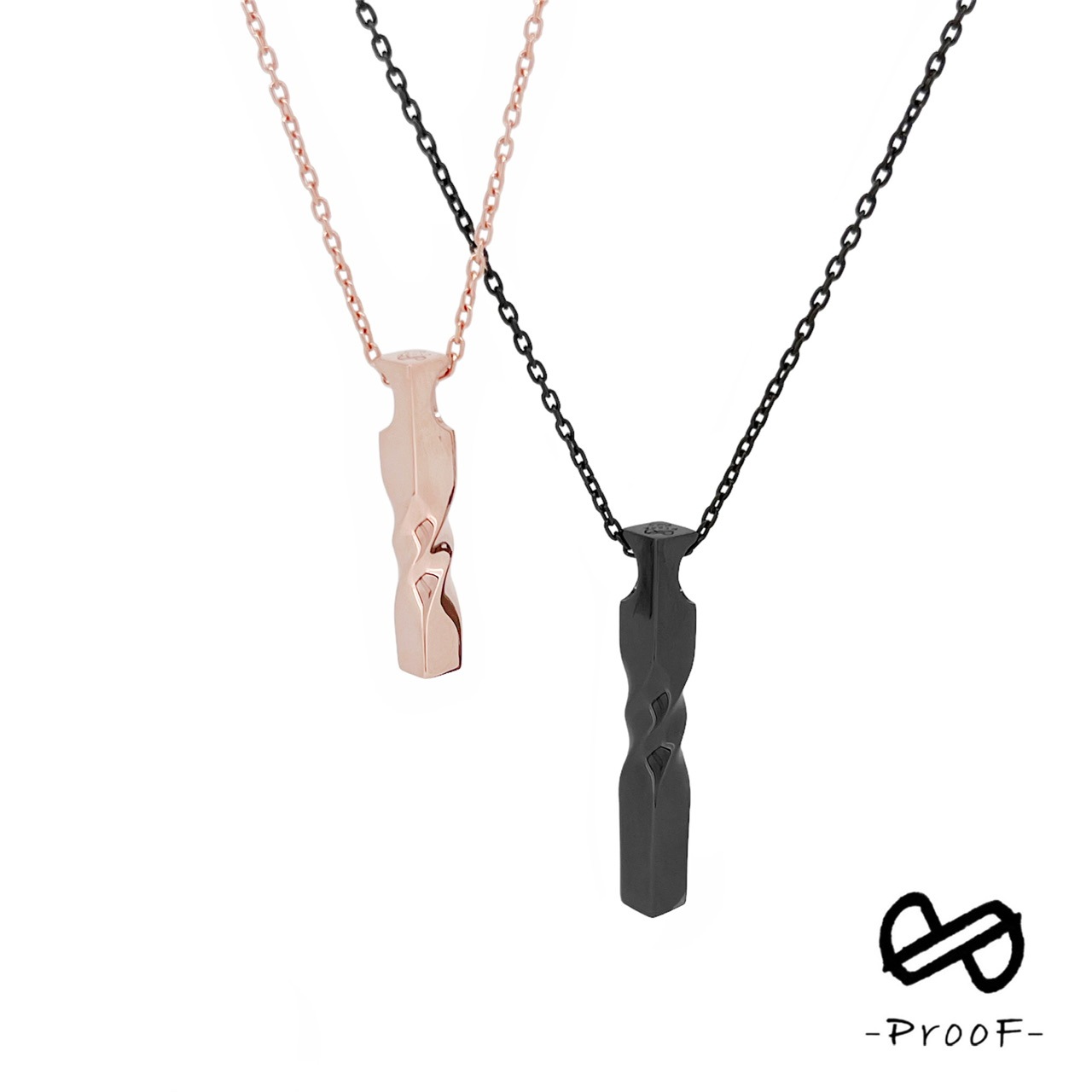 ツイストバーネックレス《PP-007/DM,PP-008/DM》の写真